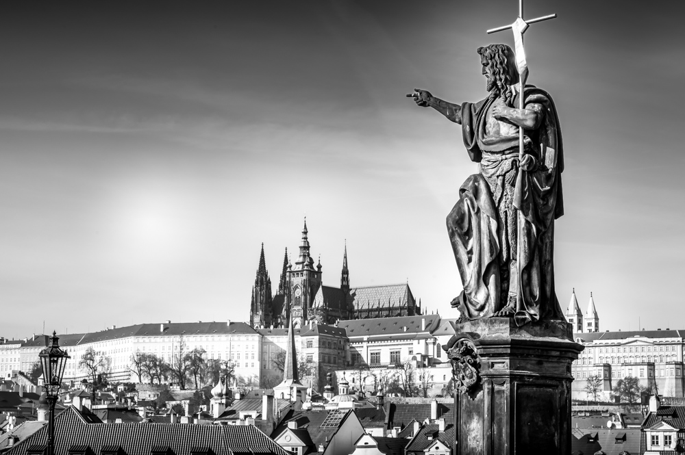 Prague black and white photograph 5